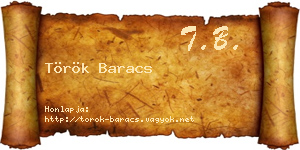 Török Baracs névjegykártya